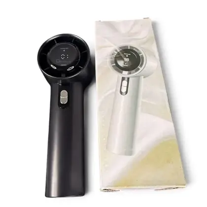 Premium Portable Handheld Turbo Fan with LED Digital Display (USB Rechargeable) | Order.lk